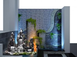 Thiết kế thi công tường thác nước ở Tây Ninh