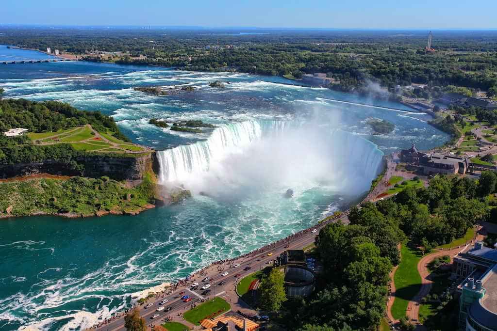 Thác Niagara, Biên Giới Hoa Kỳ - Canada